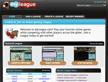 Tablet Screenshot of myleague.com